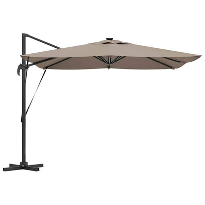 Umbrella Taupe 286 x 284 x 270 cm Aluminium and Polyester