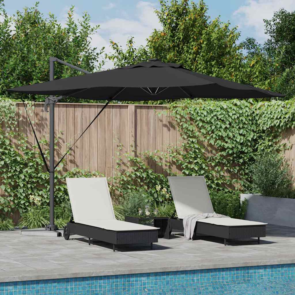 Umbrella Black 286 x 284 x 270 cm Aluminium and Polyester