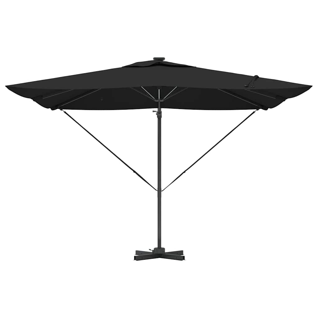 Umbrella Black 286 x 284 x 270 cm Aluminium and Polyester