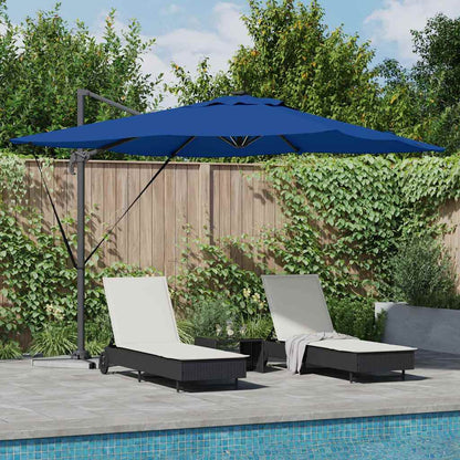 Umbrella Azure Blue 286 x 284 x 270 cm Aluminium and Polyester