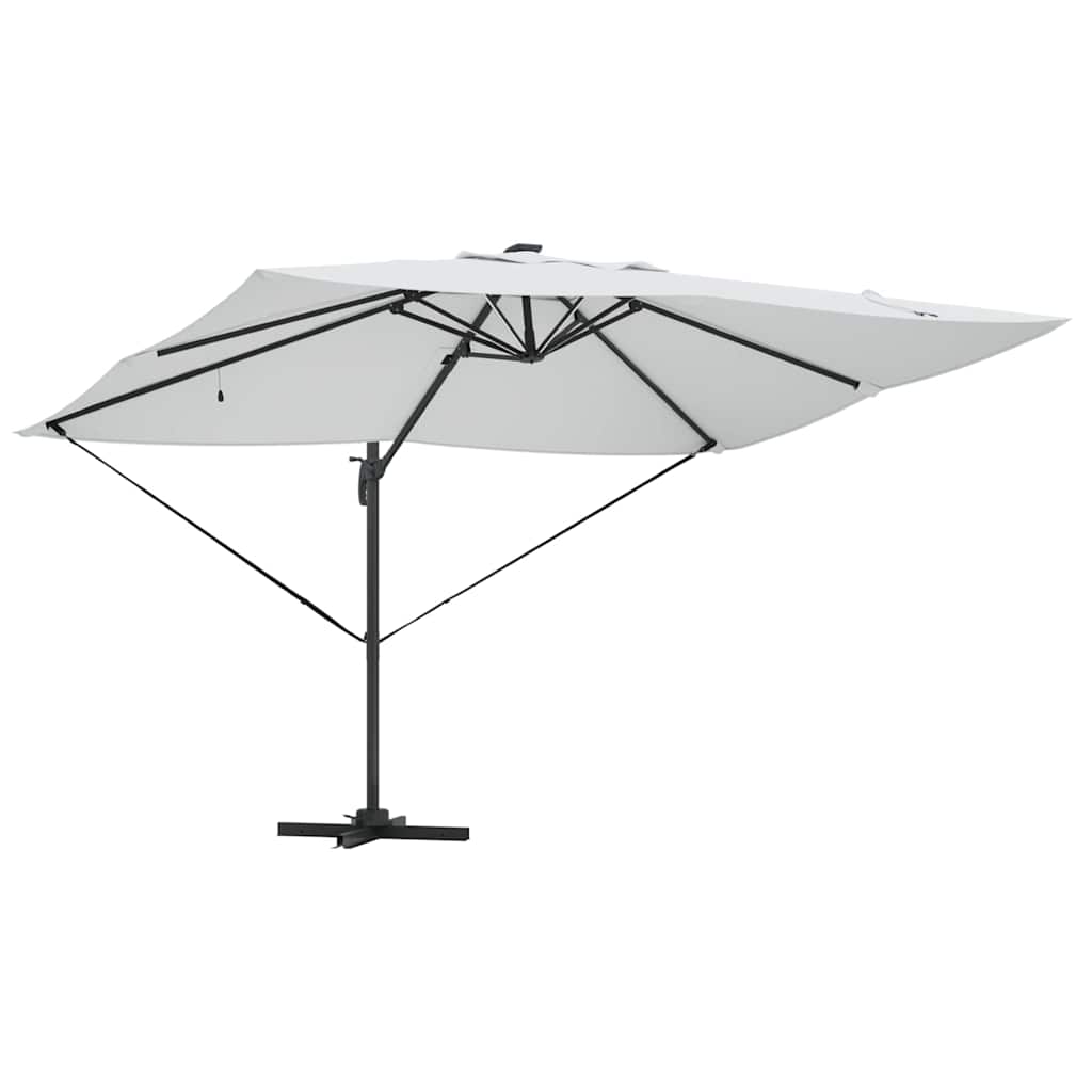 Umbrella Manual Sand 352 x 251 x 265 cm Polyester and Aluminium