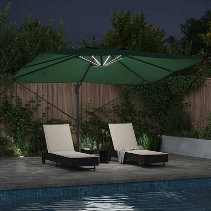 Umbrella Green 352 x 251 x 265 cm Polyester and Aluminium