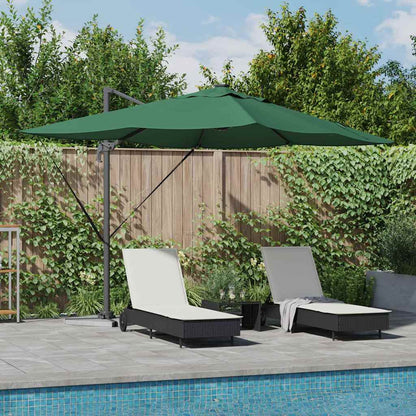 Umbrella Green 352 x 251 x 265 cm Polyester and Aluminium