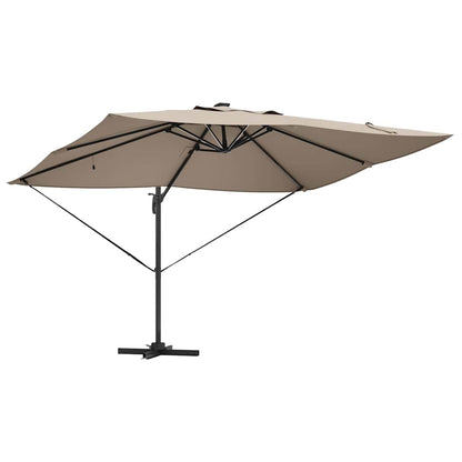 Umbrella Taupe 352 x 251 x 265 cm Polyester and Aluminium