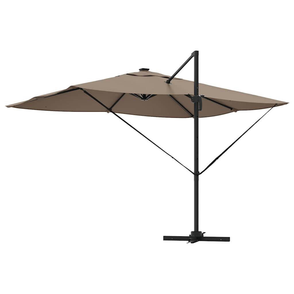 Umbrella Taupe 352 x 251 x 265 cm Polyester and Aluminium