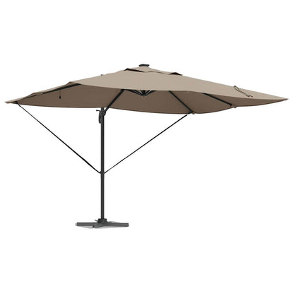 Umbrella Taupe 352 x 251 x 265 cm Polyester and Aluminium
