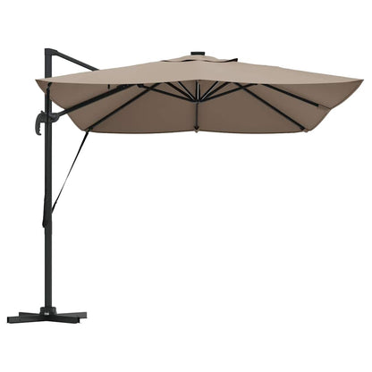 Umbrella Taupe 352 x 251 x 265 cm Polyester and Aluminium