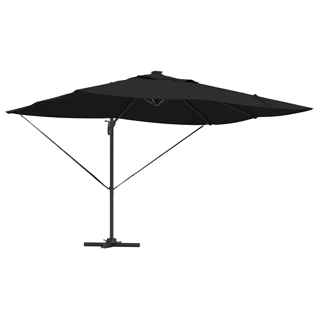Umbrella Black 352 x 251 x 265 cm Polyester and Aluminium