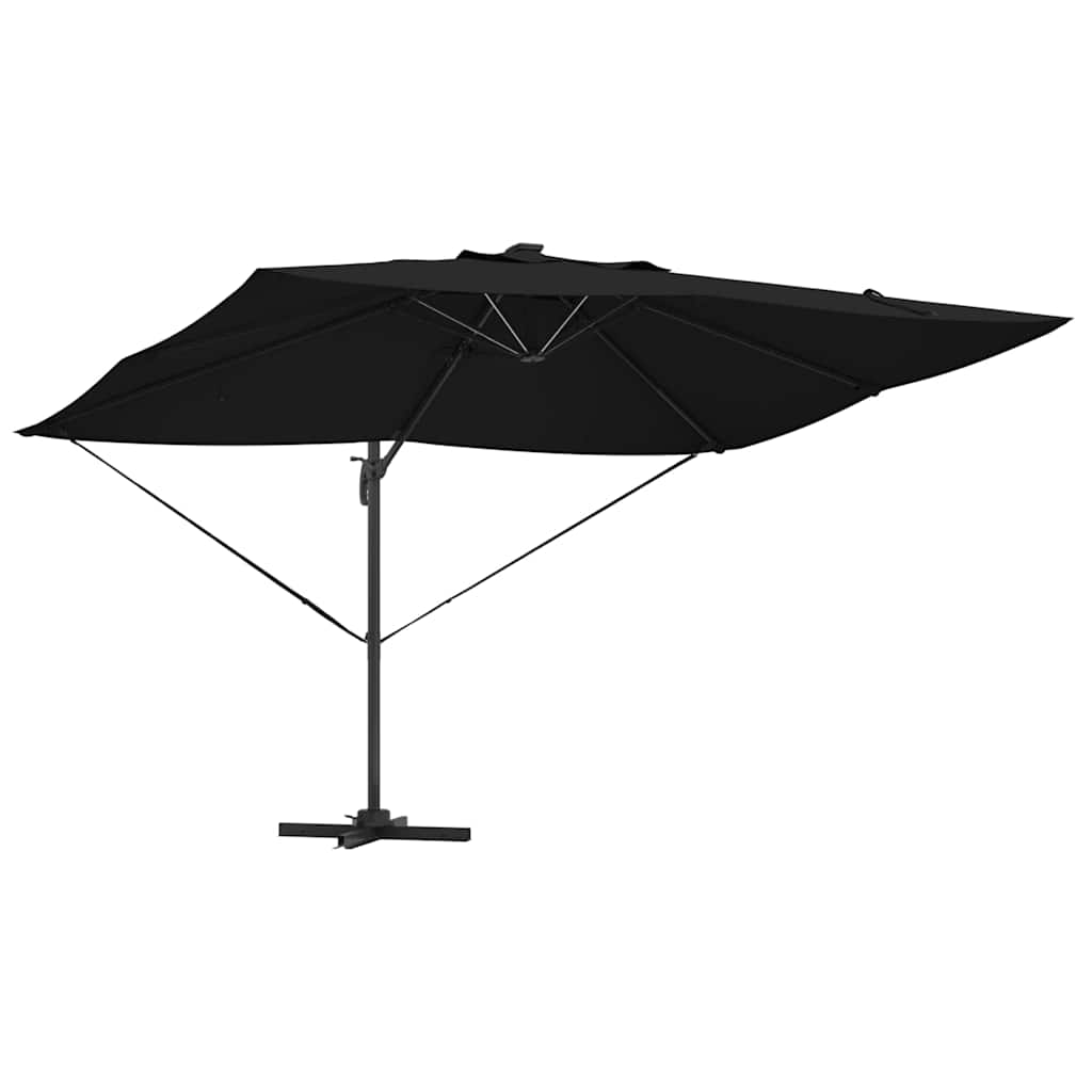 Umbrella Black 352 x 251 x 265 cm Polyester and Aluminium