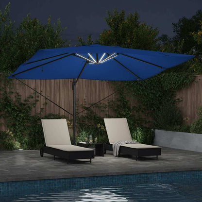 Umbrella Azurblau 352 x 251 x 265 cm Polyester and Aluminium