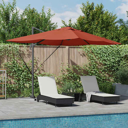 Umbrella Terracotta 352 x 251 x 265 cm Polyester and Aluminium