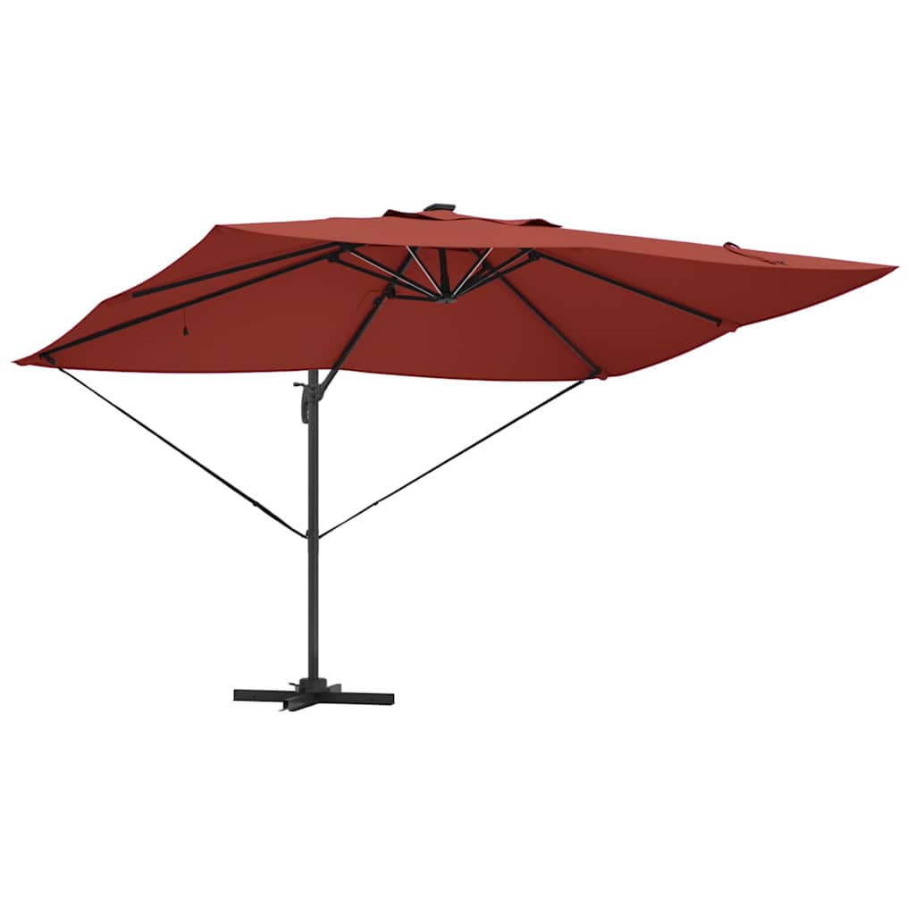 Umbrella Terracotta 352 x 251 x 265 cm Polyester and Aluminium