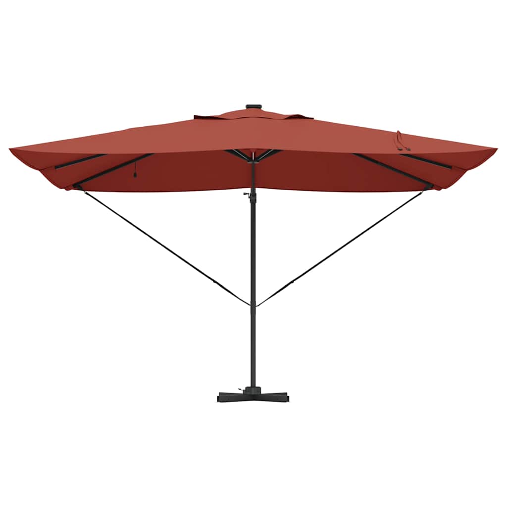 Umbrella Terracotta 352 x 251 x 265 cm Polyester and Aluminium
