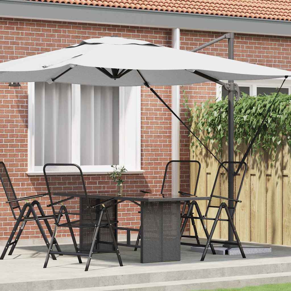 Roma Parasol Beige 286 x 284 x 265 cm Aluminium and Polyester