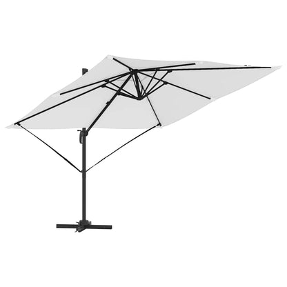Roma Parasol Beige 286 x 284 x 265 cm Aluminium and Polyester