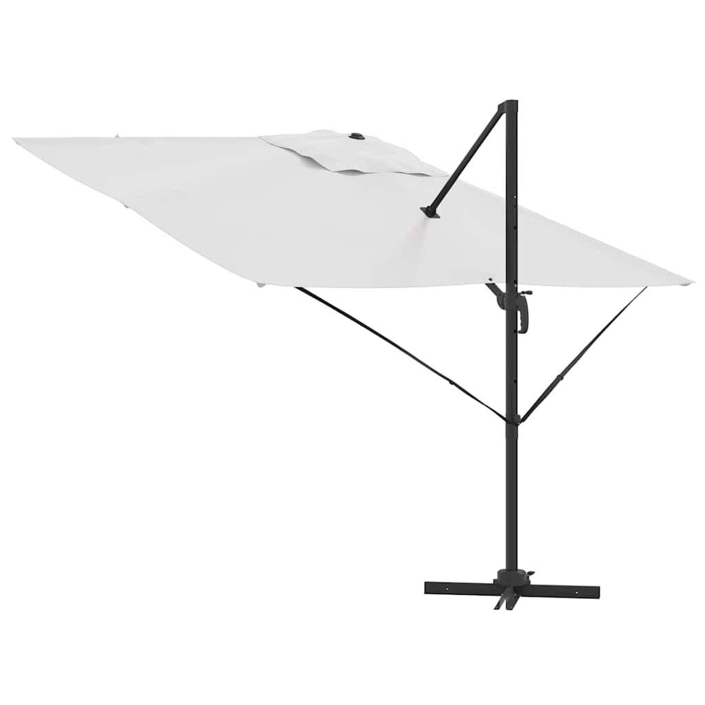 Roma Parasol Beige 286 x 284 x 265 cm Aluminium and Polyester