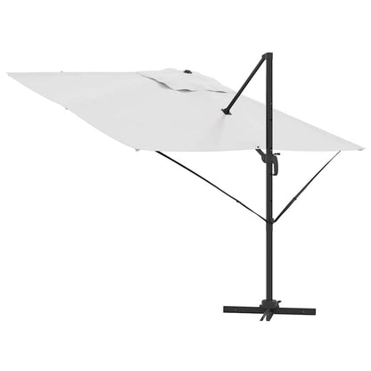 Roma Parasol Beige 286 x 284 x 265 cm Aluminium and Polyester