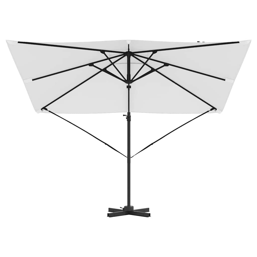 Roma Parasol Beige 286 x 284 x 265 cm Aluminium and Polyester