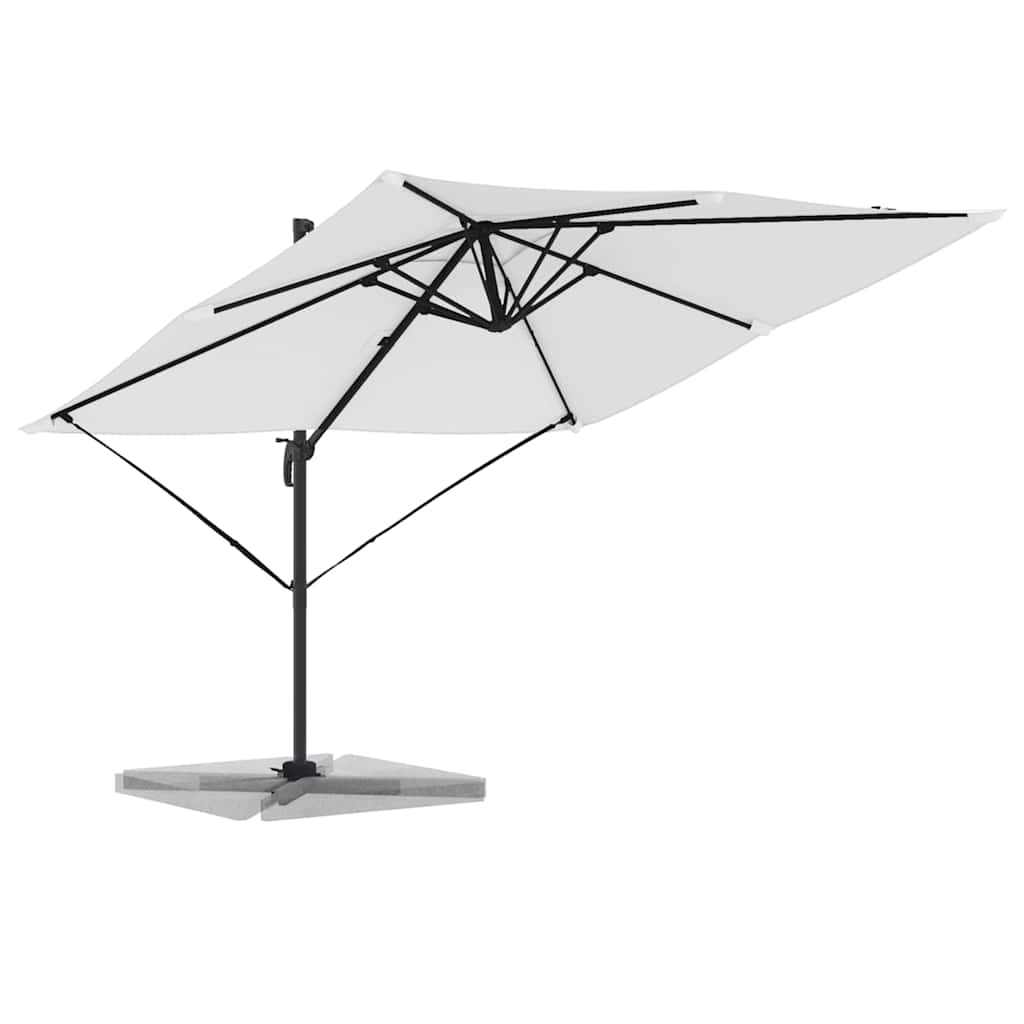 Roma Parasol Beige 286 x 284 x 265 cm Aluminium and Polyester