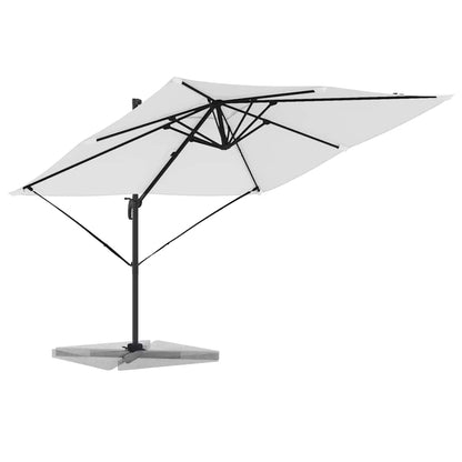Roma Parasol Beige 286 x 284 x 265 cm Aluminium and Polyester