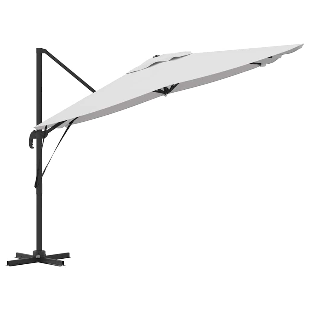 Roma Parasol Beige 286 x 284 x 265 cm Aluminium and Polyester