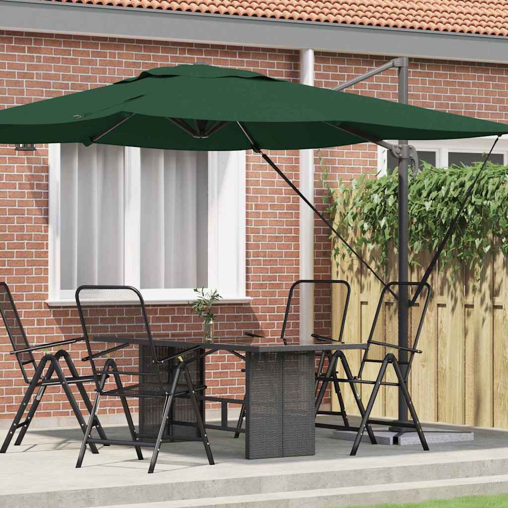 Roma Parasol Green 286 x 284 x 265 cm Aluminium and Polyester