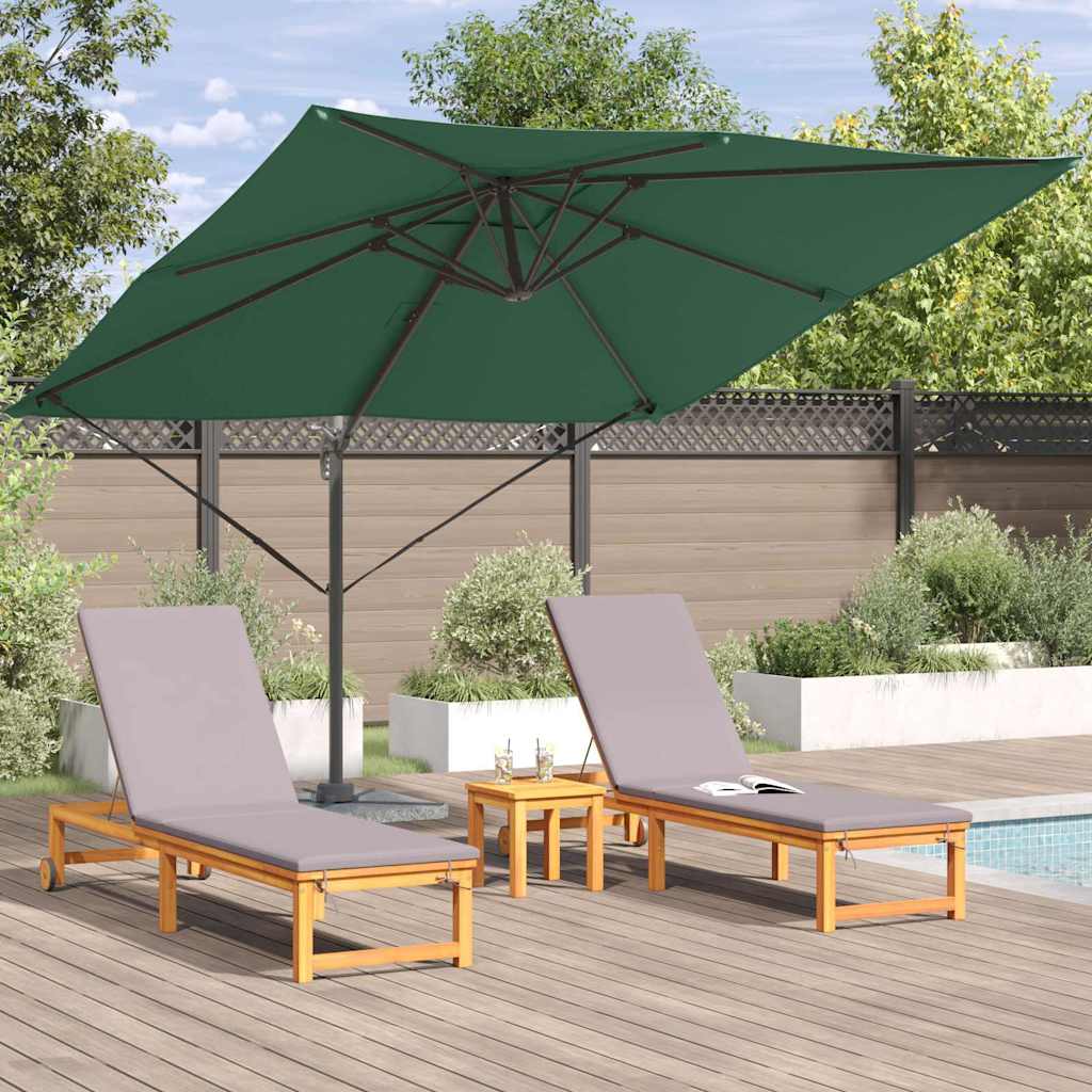 Roma Parasol Green 286 x 284 x 265 cm Aluminium and Polyester
