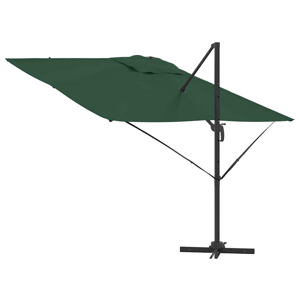 Roma Parasol Green 286 x 284 x 265 cm Aluminium and Polyester