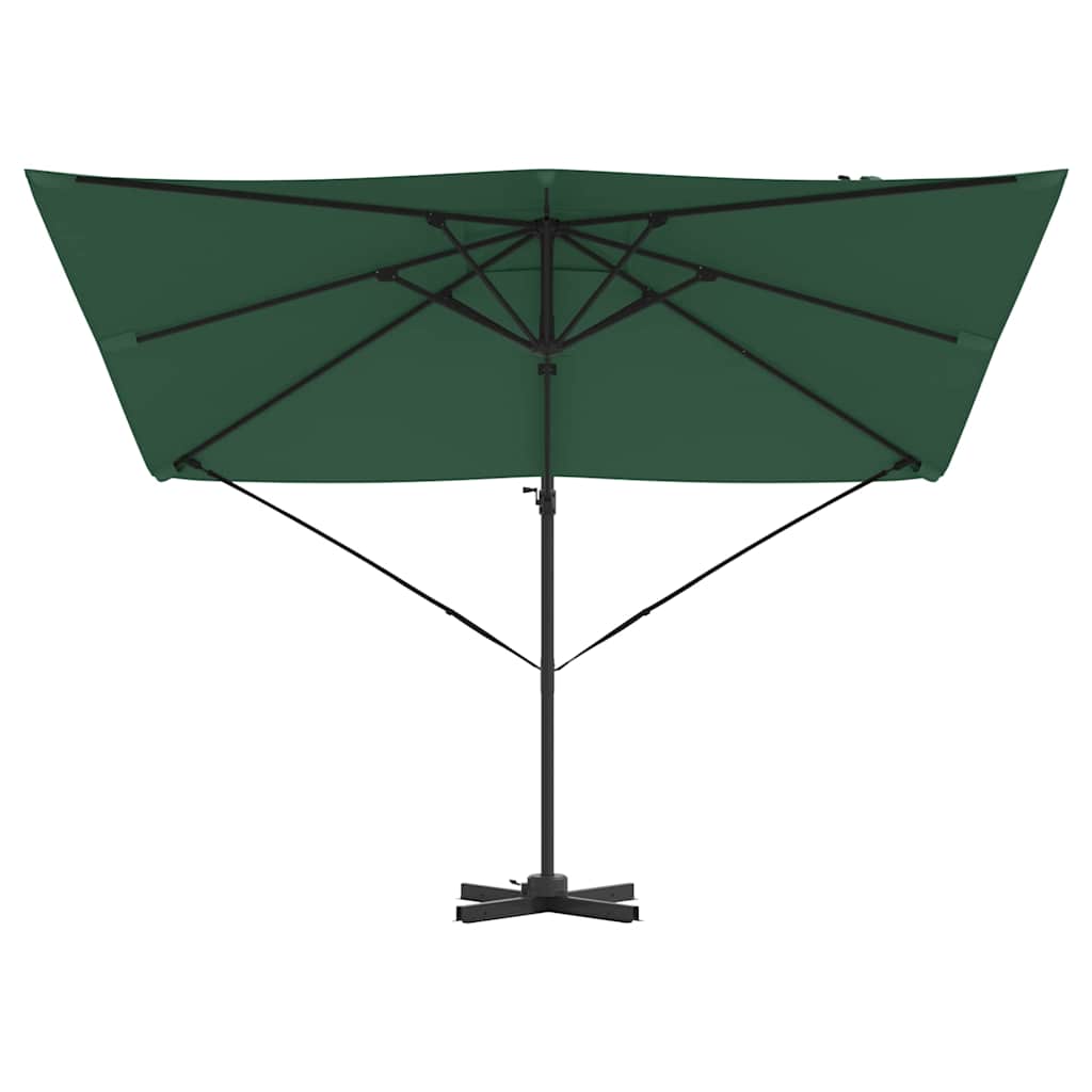 Roma Parasol Green 286 x 284 x 265 cm Aluminium and Polyester