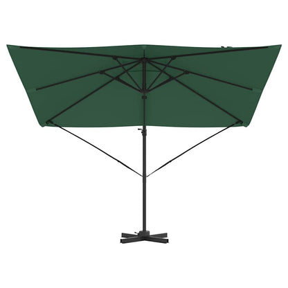Roma Parasol Green 286 x 284 x 265 cm Aluminium and Polyester