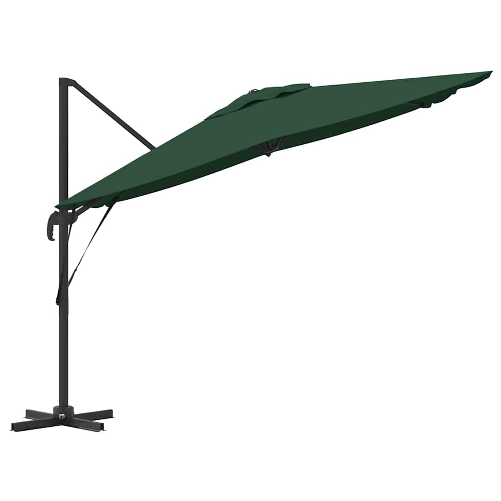 Roma Parasol Green 286 x 284 x 265 cm Aluminium and Polyester