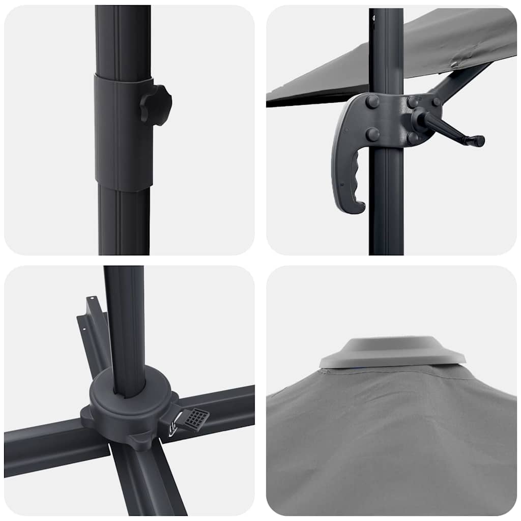 Roma Parasol Anthracite 286 x 284 x 265 cm