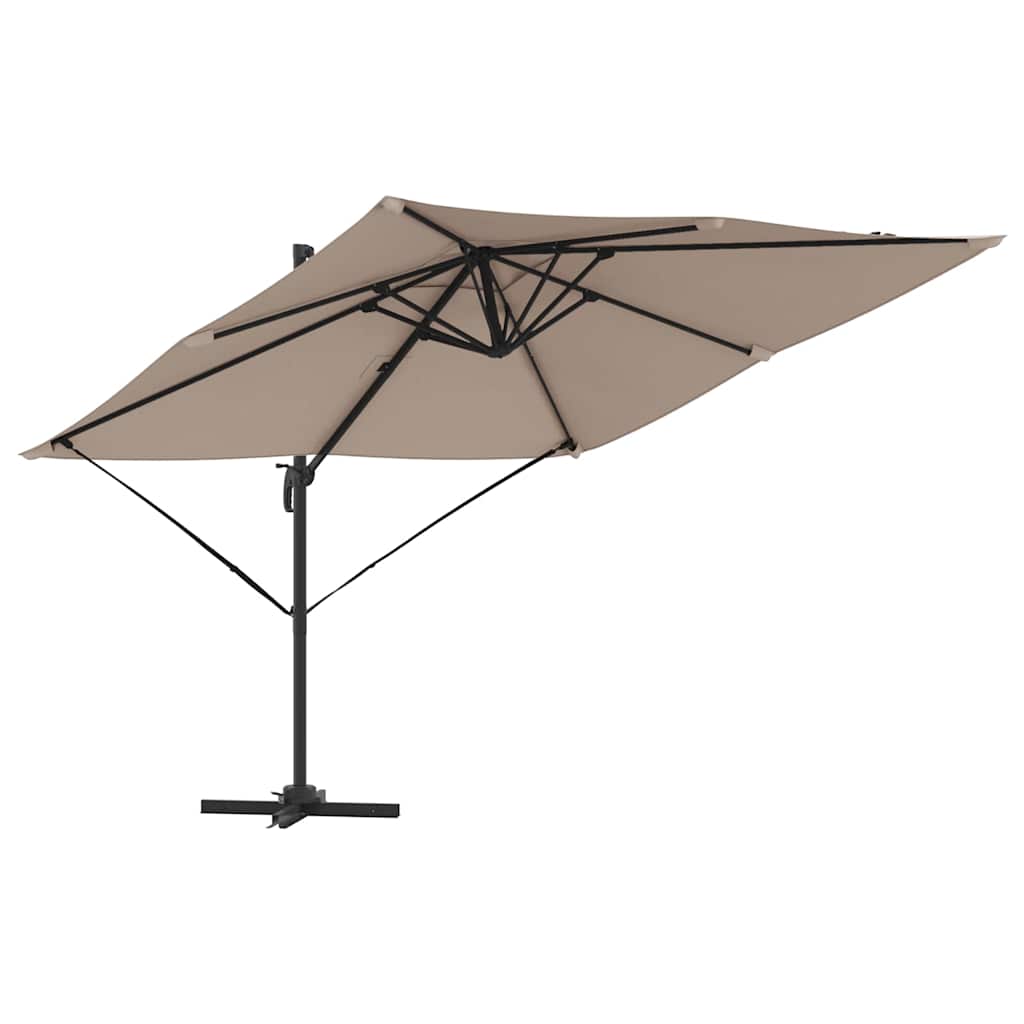 Roma Parasol Taupe 286 x 284 x 265 cm Aluminium and Polyester