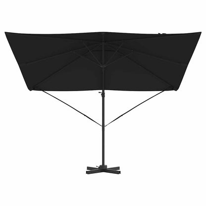 Roma Parasol Black 286 x 284 x 265 cm Aluminium and Polyester