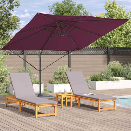 Roma Parasol Red 286 x 284 x 265 cm Aluminium and Polyester