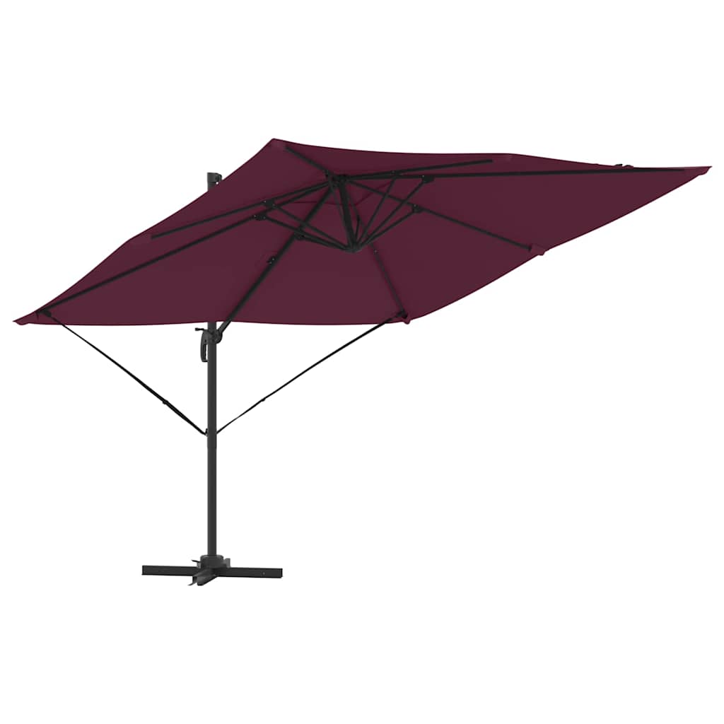 Roma Parasol Red 286 x 284 x 265 cm Aluminium and Polyester