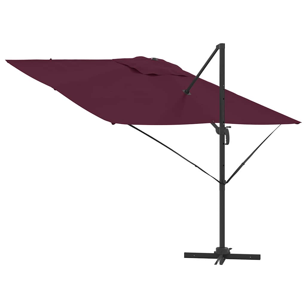 Roma Parasol Red 286 x 284 x 265 cm Aluminium and Polyester