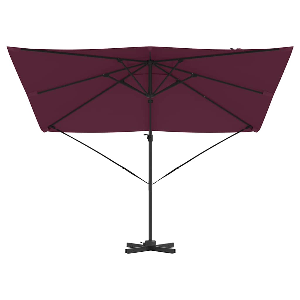 Roma Parasol Red 286 x 284 x 265 cm Aluminium and Polyester