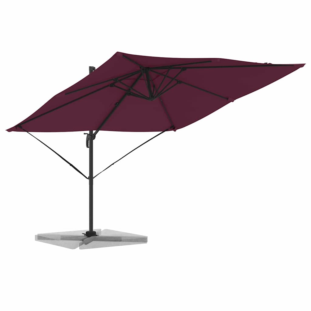 Roma Parasol Red 286 x 284 x 265 cm Aluminium and Polyester