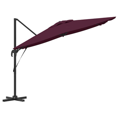 Roma Parasol Red 286 x 284 x 265 cm Aluminium and Polyester