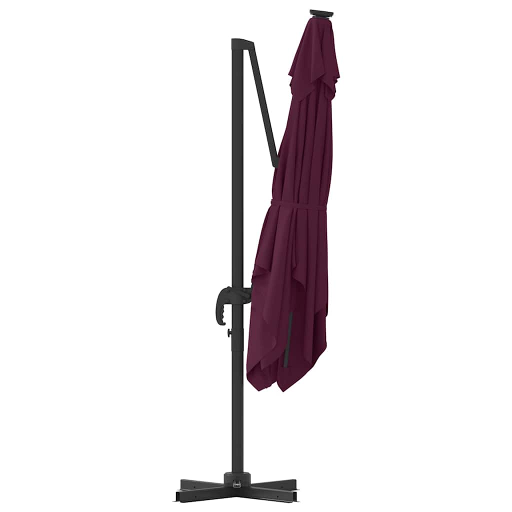 Roma Parasol Red 286 x 284 x 265 cm Aluminium and Polyester