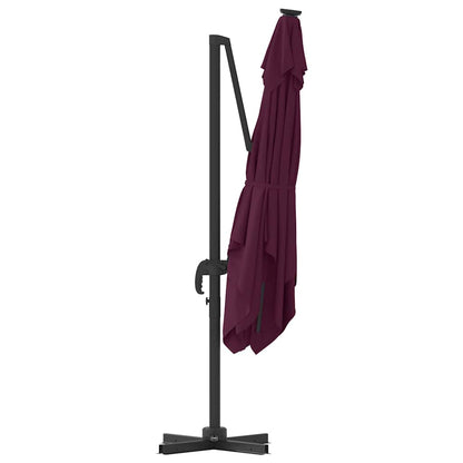 Roma Parasol Red 286 x 284 x 265 cm Aluminium and Polyester