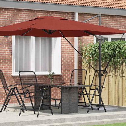 Roma Parasol Red 286 x 284 x 265 cm Aluminium and Polyester