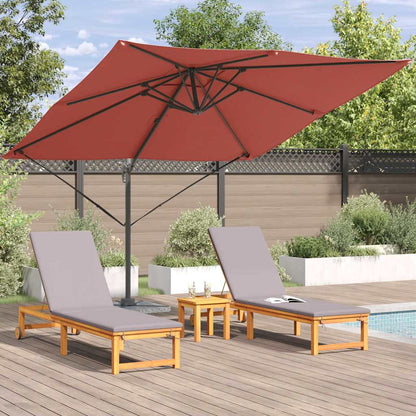 Roma Parasol Red 286 x 284 x 265 cm Aluminium and Polyester