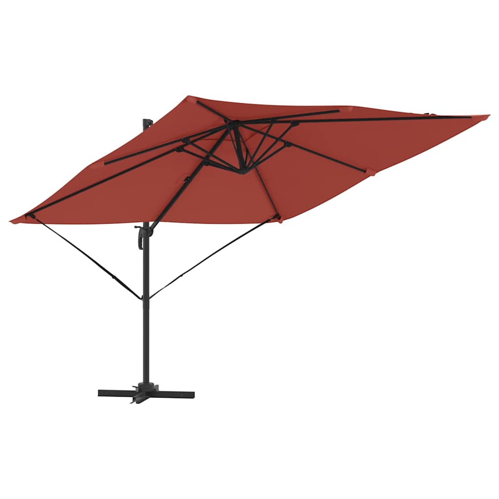 Roma Parasol Red 286 x 284 x 265 cm Aluminium and Polyester