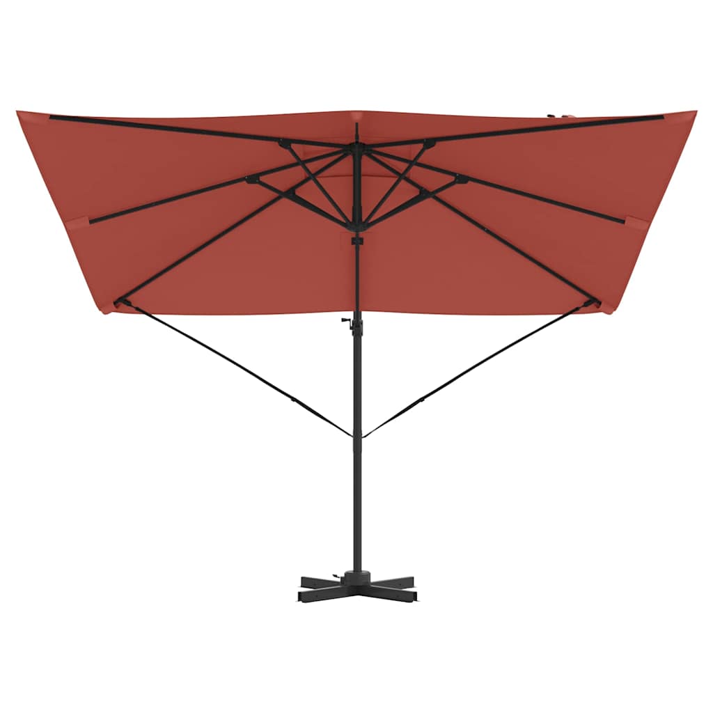 Roma Parasol Red 286 x 284 x 265 cm Aluminium and Polyester