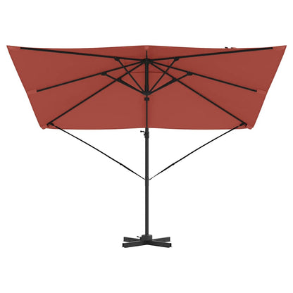 Roma Parasol Red 286 x 284 x 265 cm Aluminium and Polyester