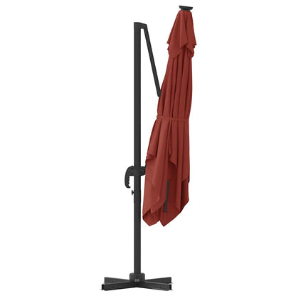 Roma Parasol Red 286 x 284 x 265 cm Aluminium and Polyester