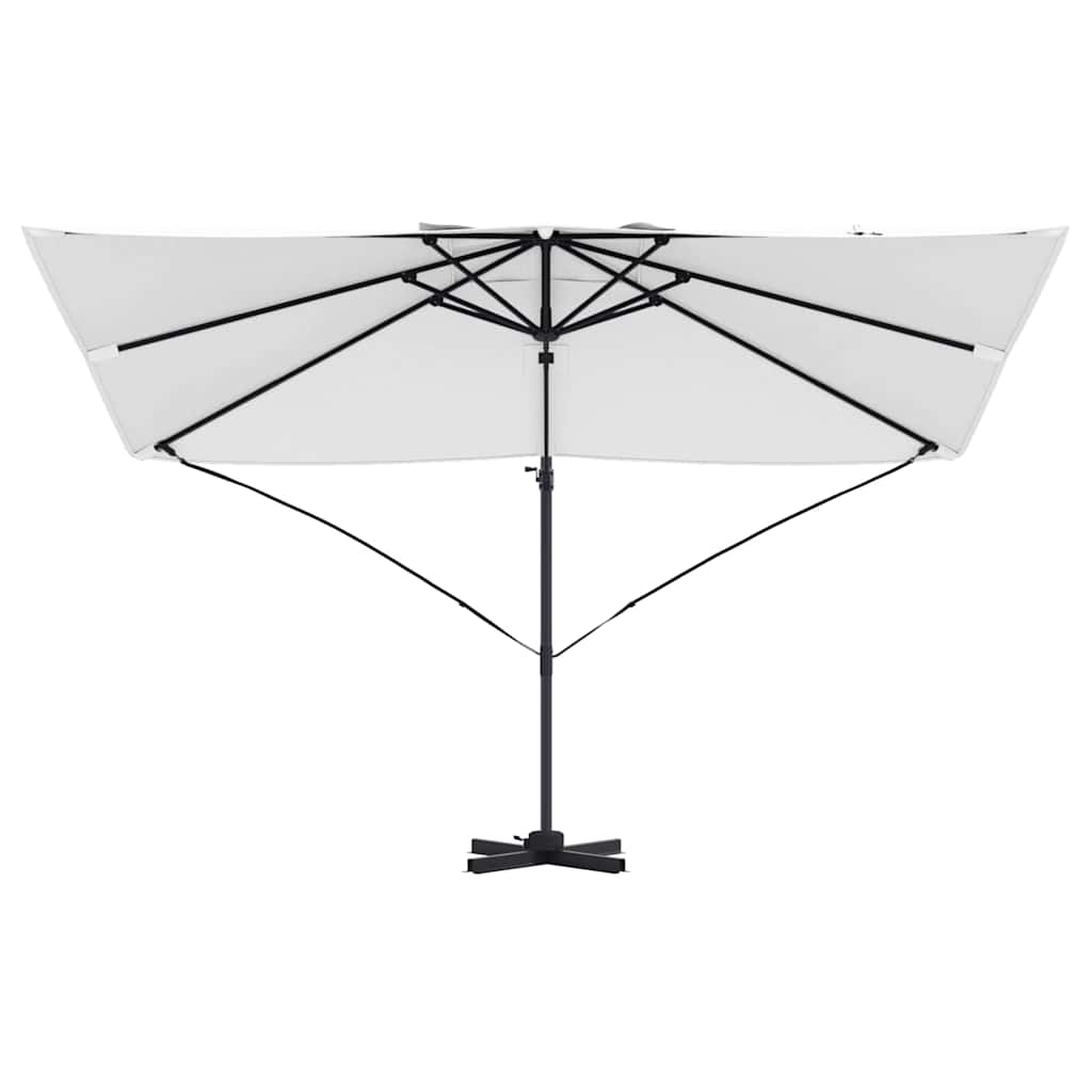 Umbrella Sand 351 x 250 x 260 cm Polyester and Aluminium