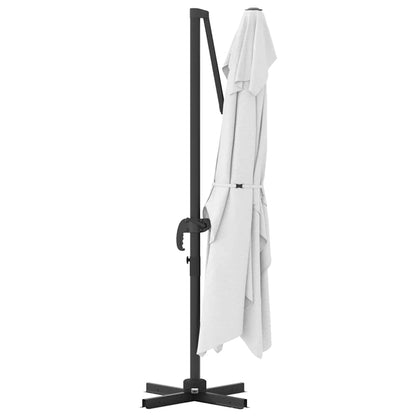Umbrella Sand 351 x 250 x 260 cm Polyester and Aluminium